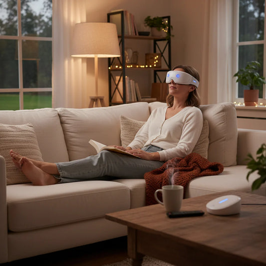 Bluetooth Eye Therapy Mask With Heat Therapy